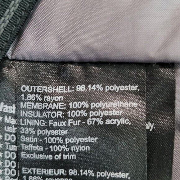 Burton Red Check Dryride Faux Fur Lined Insulated Dream Jacket Size Small S - Picture 6 of 16